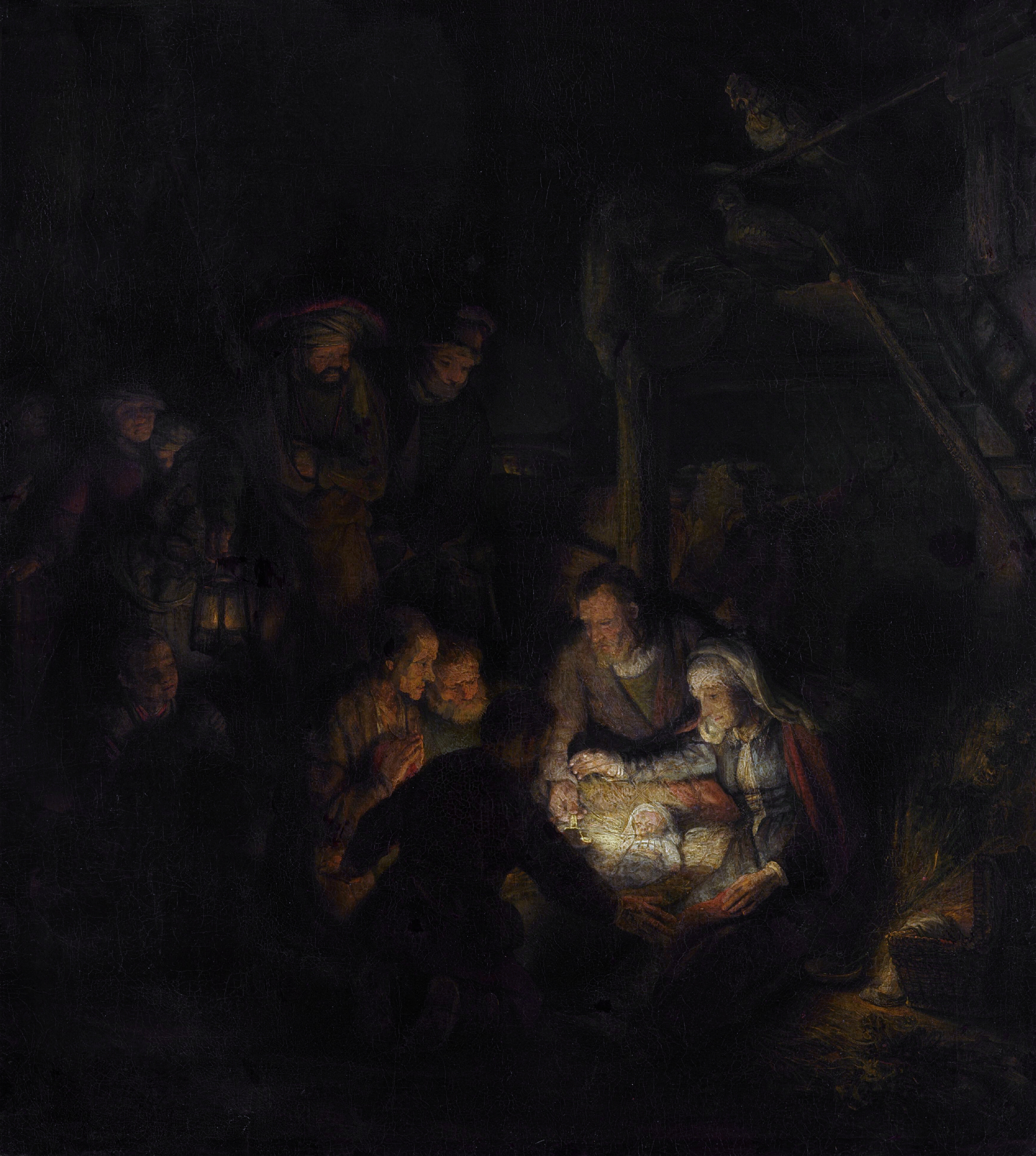 The adoration of the shepherds, by Rembrandt
